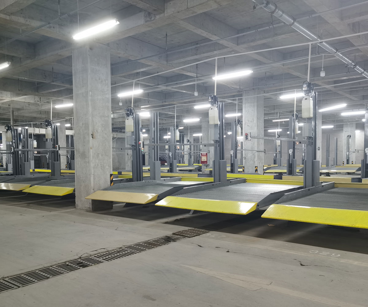白玉四柱簡易升降類停車立體車庫租用