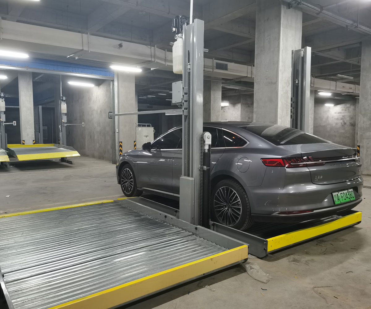 游仙雙層升降平移式機械停車場回購