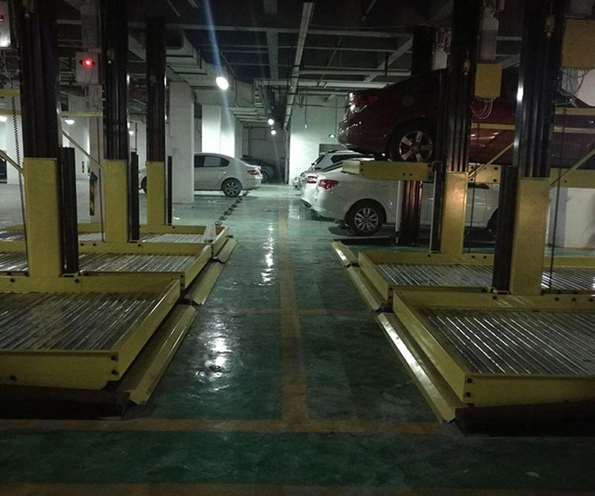 白玉二層升降橫移式機械立體車庫長租