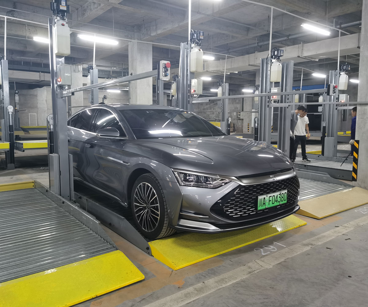 雙層升降平移式機(jī)械停車場安裝