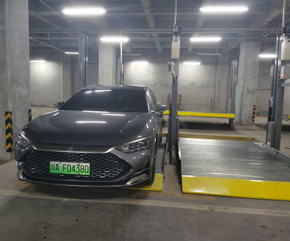 鄰水PJS兩柱簡易升降機械式立體停車設備