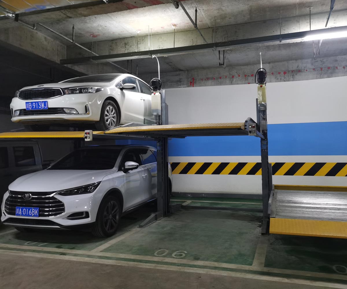 重慶二層簡易升降類立體停車庫