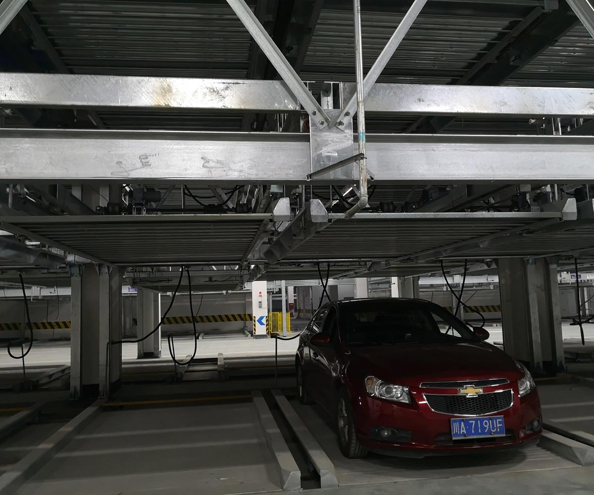 夾江兩層PSH型機(jī)械立體車庫