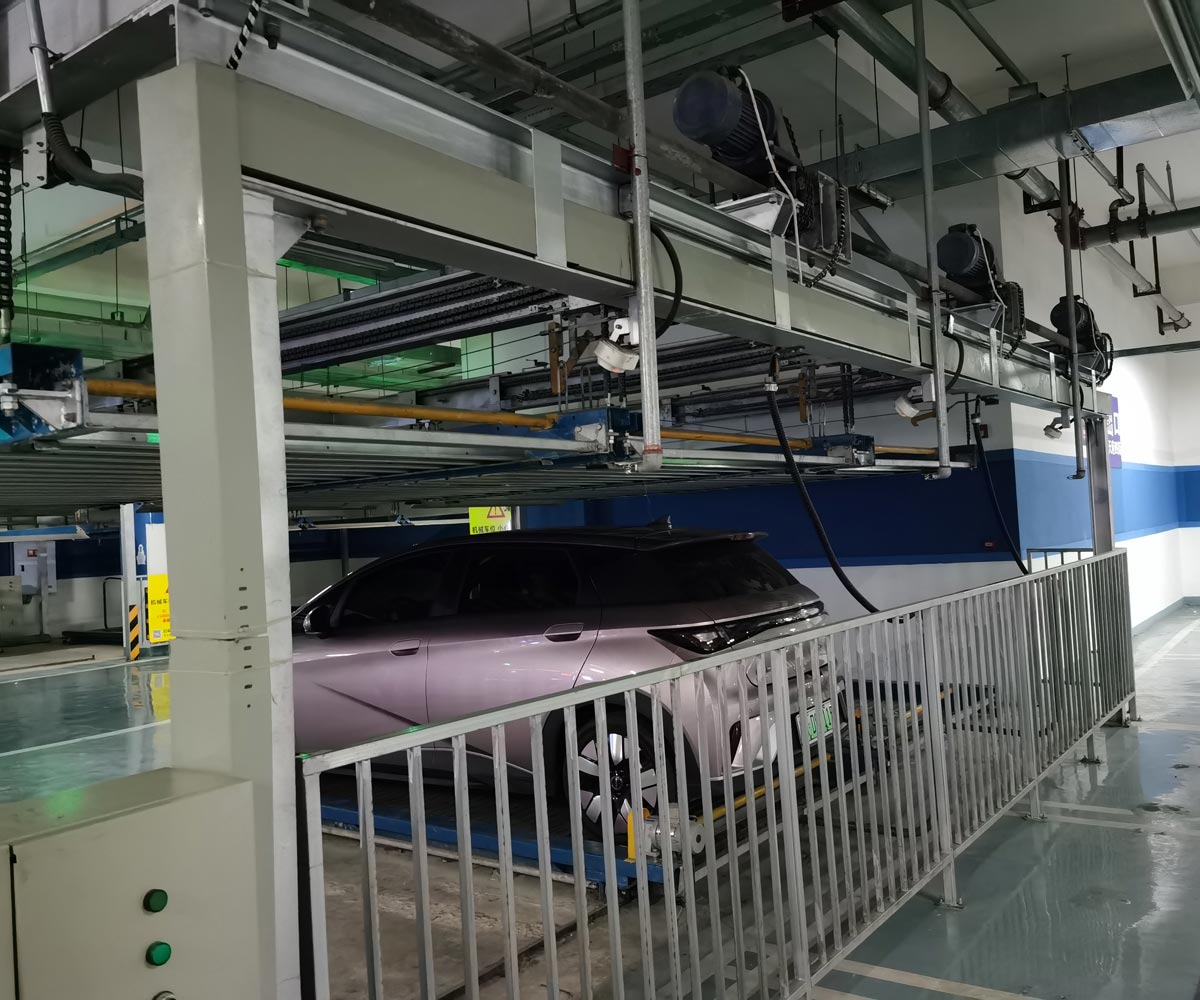 游仙單列PSH2二層升降橫移機械式立體停車設(shè)備